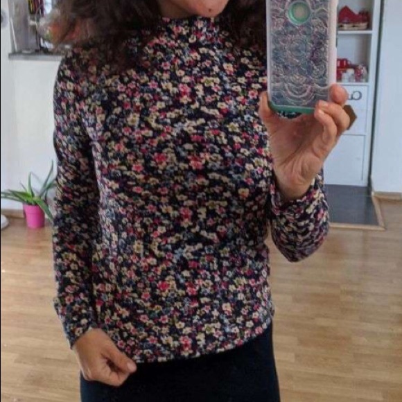 Floral Flower Romantic Long Sleeve Shirt Top - Picture 10 of 13